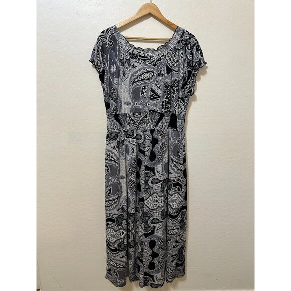 Y2K Babydoll Anthony Original Maxi Dress Sz L Boho Festival Fairygrunge Western - Picture 5 of 13